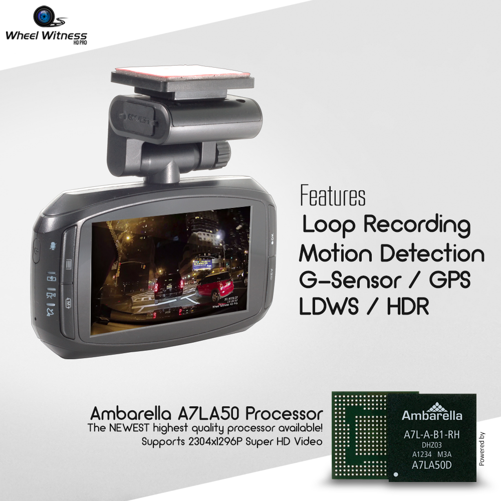 The HD PRO - Premier Super HD Dash Cam from - WheelWitness