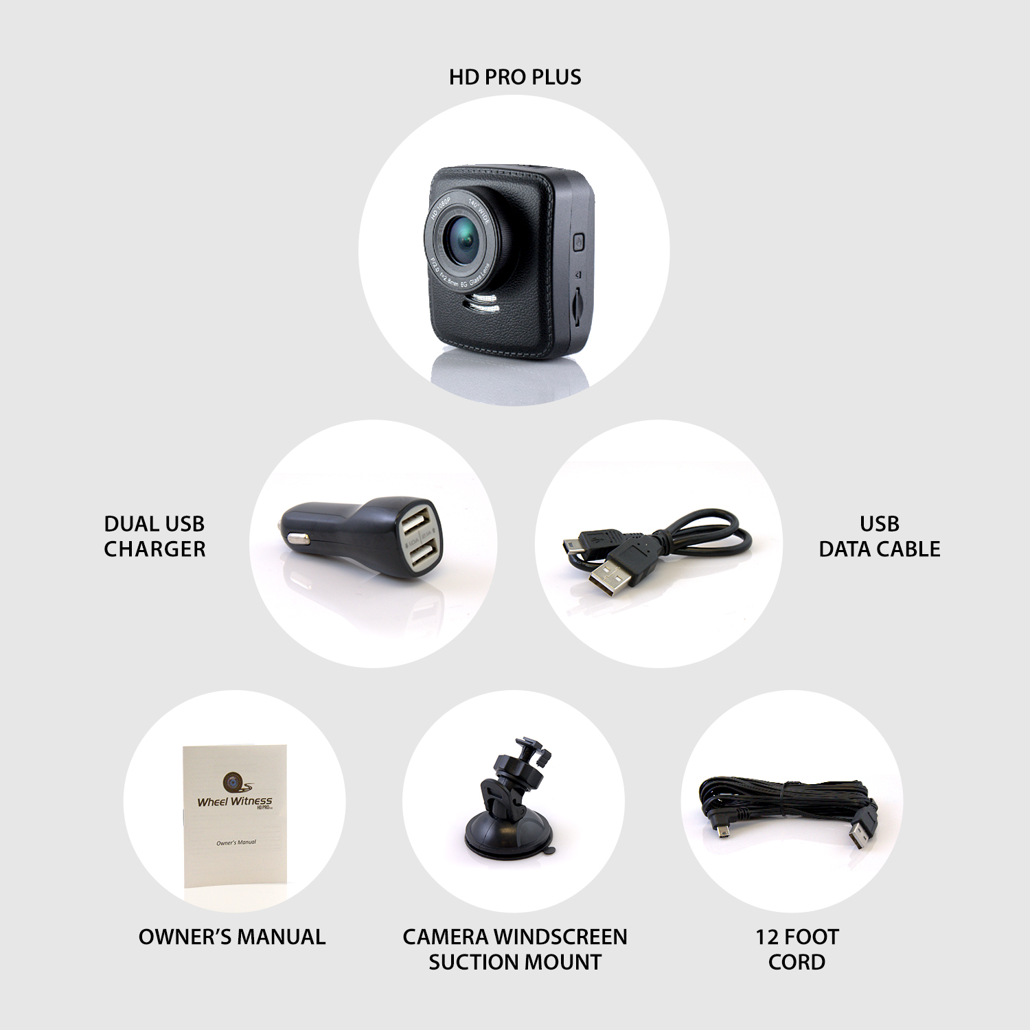 WheelWitness HD PRO Dash Cam with GPS - 2K Super HD - 170° Lens